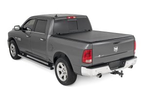Dodge Ram 1500 Soft Roll Up Bed Cover - Rough Country - Matte Black - '09-'10 Dodge Ram 1500 Soft Roll Up Bed Cover - Rough Country - Matte Black - '09-'10